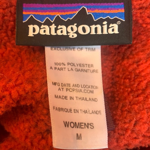 PATAGONIA Red Quarter Zip pull over - Picture 3 of 6
